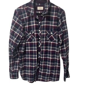Original Weatherproof Vintage Women's Classic Plaid Button-Down‎ Shirt Size XL